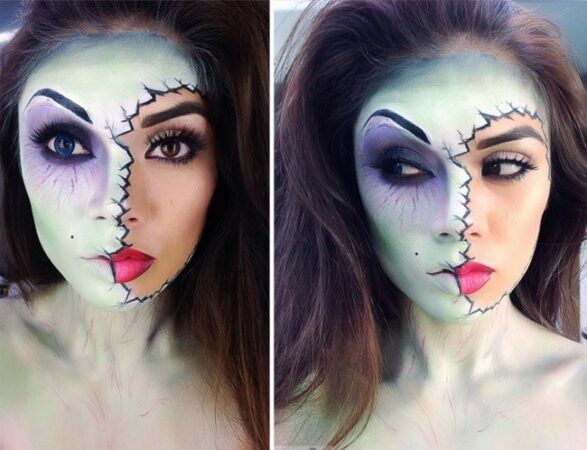 maquillaje zombie halloween