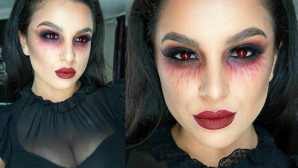 Maquillaje de Vampiresa para Halloween. 【Terrorifico】